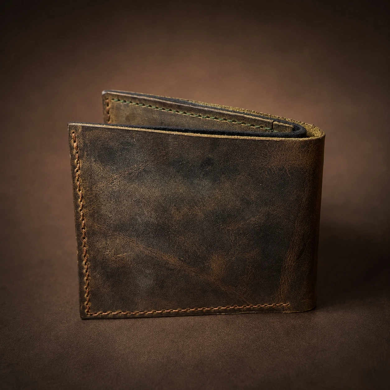 Cartera Bifold Vintage Café