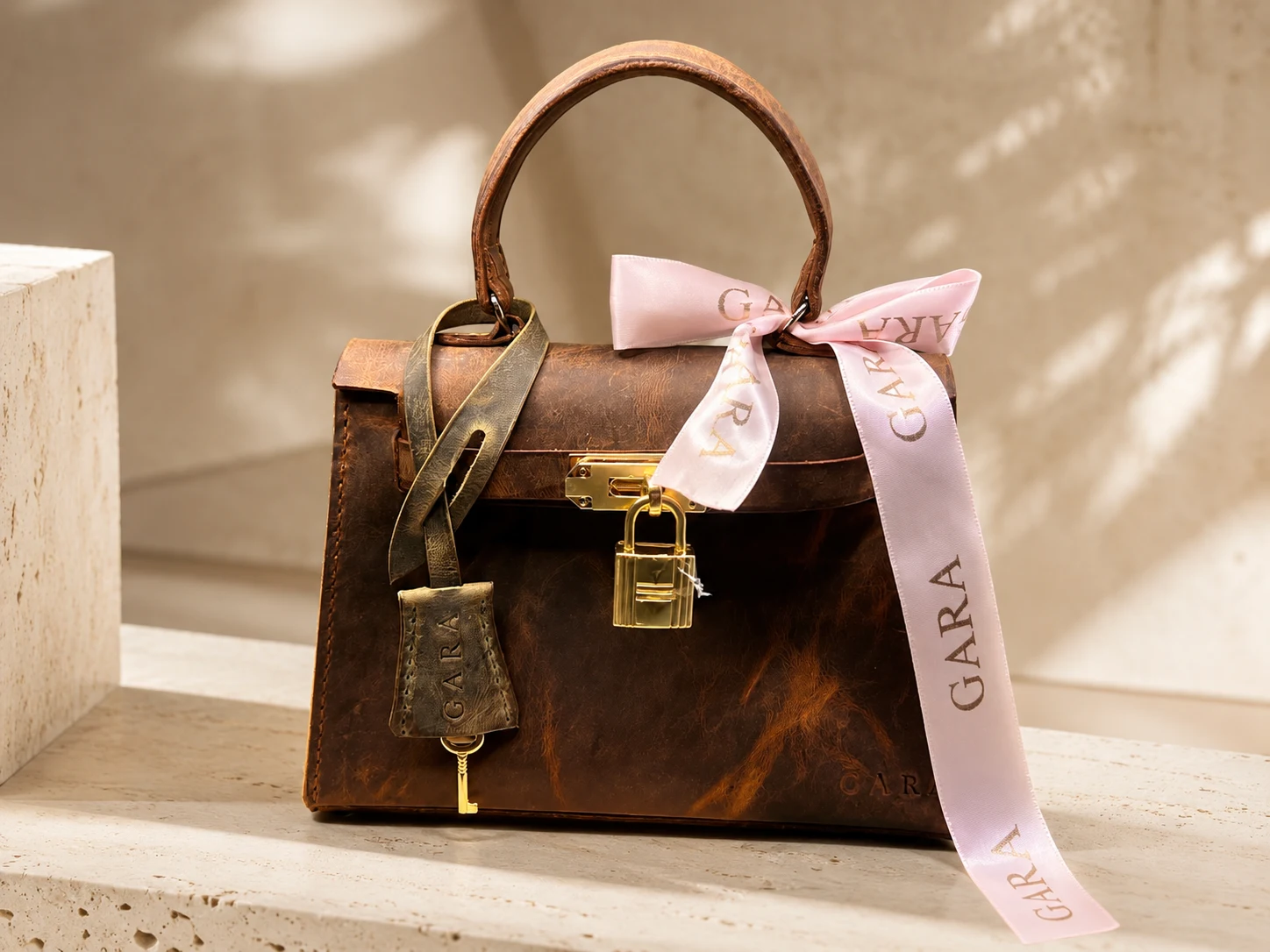 Bolsa Candado Dorado